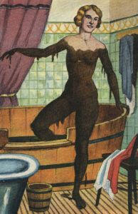 Badende Frau im Moorbad 1927