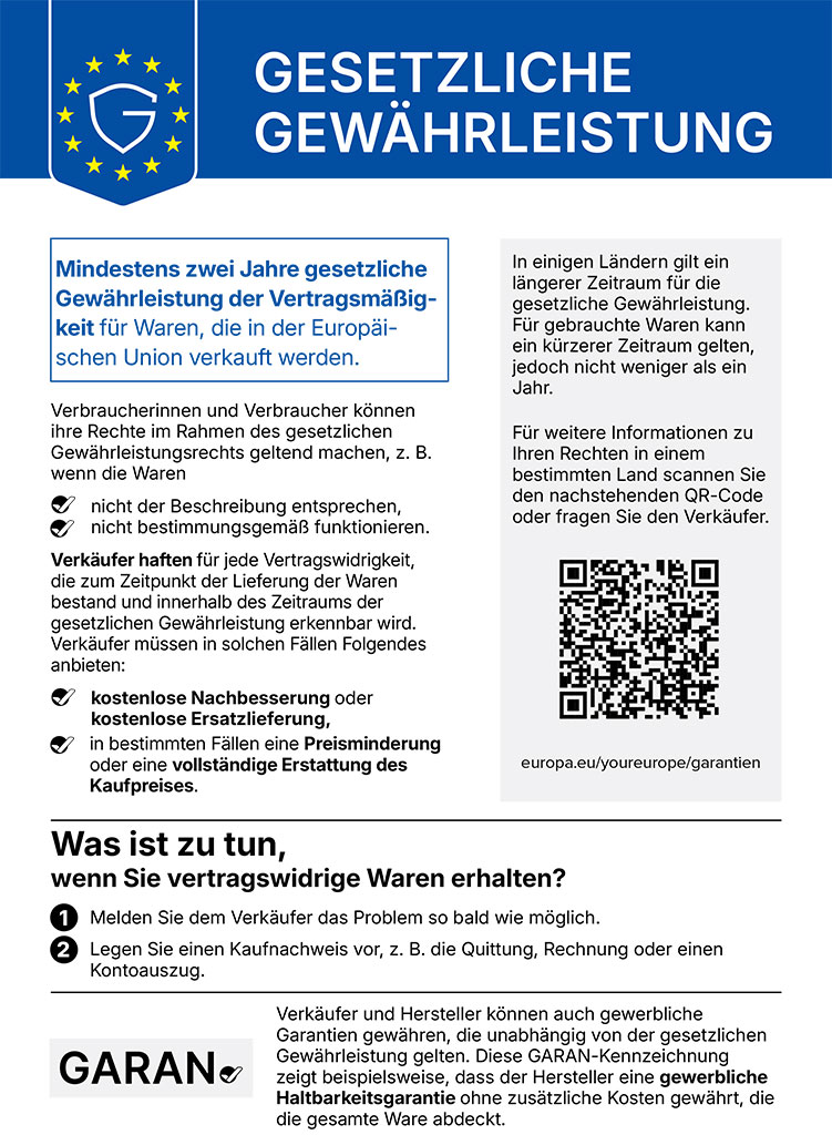 Gewährleistungslabel